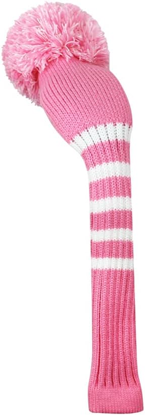 Scott Edward 1/3/4PCS Multi-Style Optional Individualized Knit Golf Club Head Covers, Driver Wood(460cc) Fairway Wood and Hybrid(UT)，for Male/Female Golfers,Custom