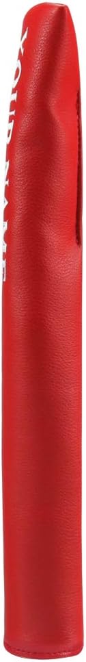 Craftsman Golf Classic Well Made Black White Red Gray Leather Alignment Stick Cover Holder 14' Hold at Least 3 Sticks