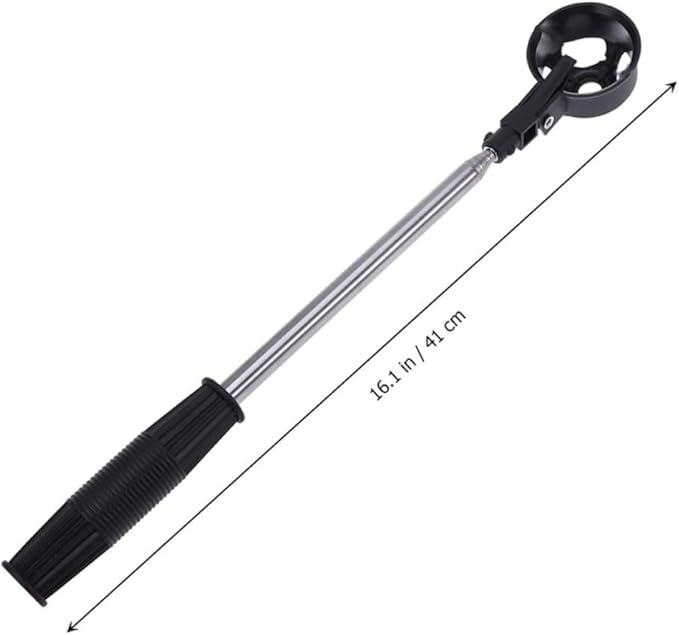 Stainless Steel Golf Ball Retriever with Retractable Telescopic Shaft and Sturdy Scoop Head Automatic Locking Pickup Tool for Ponds and Boundary Fences Easy to Use for Random Color