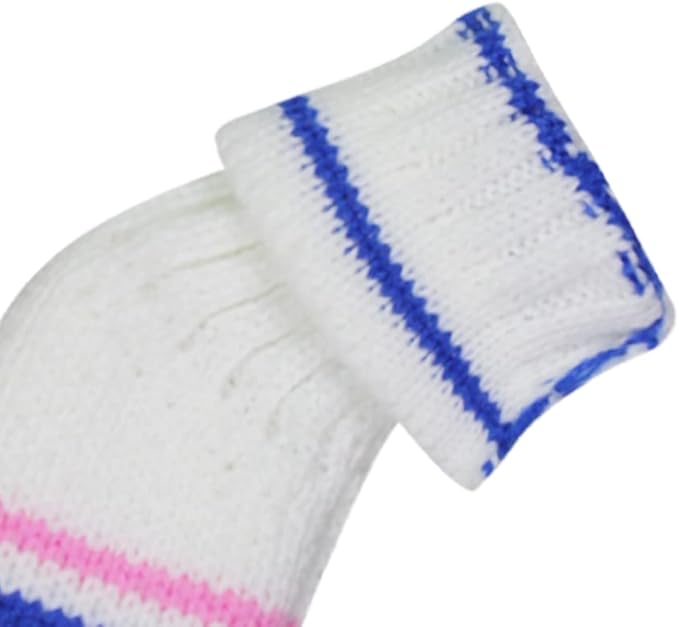 Scott Edward 1/7/10 Pcs Knitted Golf Club Head Covers for Irons Wedge Cuteness and Basically Socks Shape Washable Golf Club Head Protector on Classic Stripes Style，Double Sided Customization