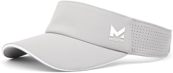 MISSION Structured Cooling Visor - Unisex One Size Cap for Tennis, Golf & Running - Lightweight & Durable