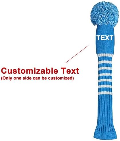 Scott Edward 1/3/4PCS Multi-Style Optional Individualized Knit Golf Club Head Covers, Driver Wood(460cc) Fairway Wood and Hybrid(UT)，for Male/Female Golfers,Custom
