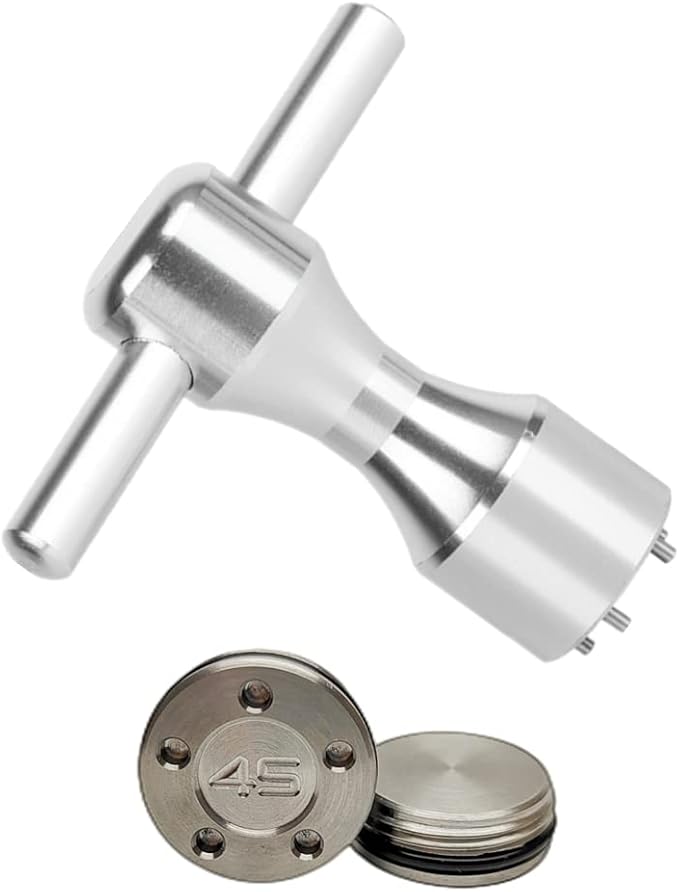 ROYMADE Golf Putter Weights for Scotty Cameron 2pcs 5g/10g/15g/20g/25g/30g/35g/40g/45g with Wrench Kit Set Compatible with Titleist Scotty Cameron Putter Newport (2pcs 45g+Wrench)