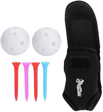 Dioche Golf Ball Waist Bag, Portable Golf Ball Bag Tool Storage Holder Golfer Mini Waist Pouch Pack with Tees Hollow Balls