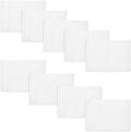KINGTOP Golf Flag 20x14 Inch - Plain White, 420D Nylon, Tube Inserted - Standard Putting Green Flags for Backyard Practice, Golf Courses, Country Club, 9-Pack