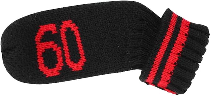 Scott Edward 10 Pcs Golf Club Head Covers for Irons Cuteness Basically Socks Shape Washable Durable Golf Club Head Protector Double Sided Knit Suitable for Most Brands