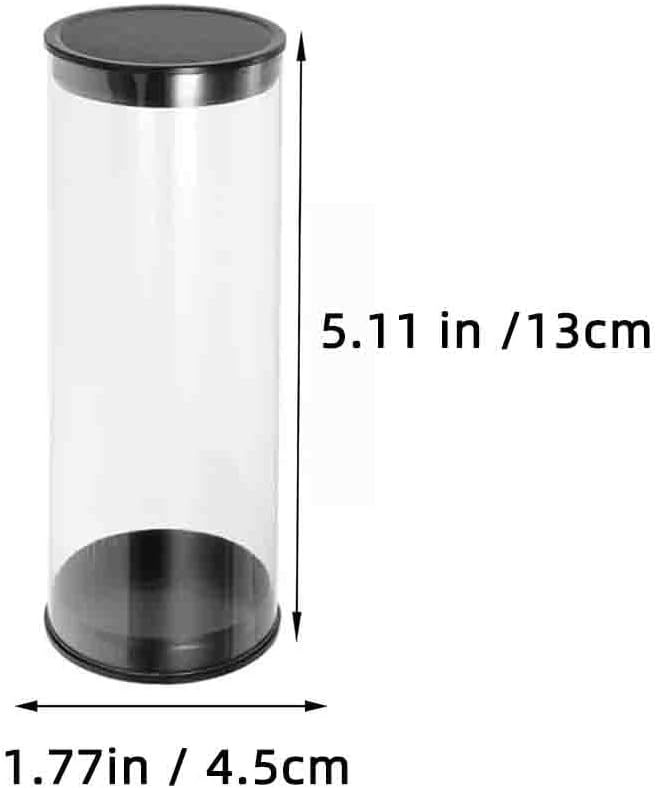 3-Pack Clear Golf Ball Storage Tubes with Caps, 1.8 Inch Thickened Plastic Display Case, Portable Golf Ball Holder for Home, Club and Retail Store Display