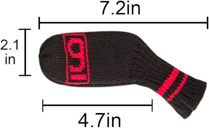 Scott Edward 10 Pcs Golf Club Head Covers for Irons Cuteness Basically Socks Shape Washable Durable Golf Club Head Protector Double Sided Knit Suitable for Most Brands