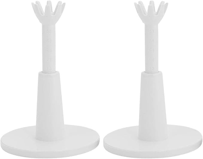 Tbest Rubber Tees for Range Mats 3",CAITON Tee Adjustable Tee Holder Training Driving Long Tea Tee for Lover White (Pack of 2)