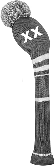 Scott Edward 1/3/4PCS Multi-Style Optional Individualized Knit Golf Club Head Covers, Driver Wood(460cc) Fairway Wood and Hybrid(UT)，for Male/Female Golfers,Custom