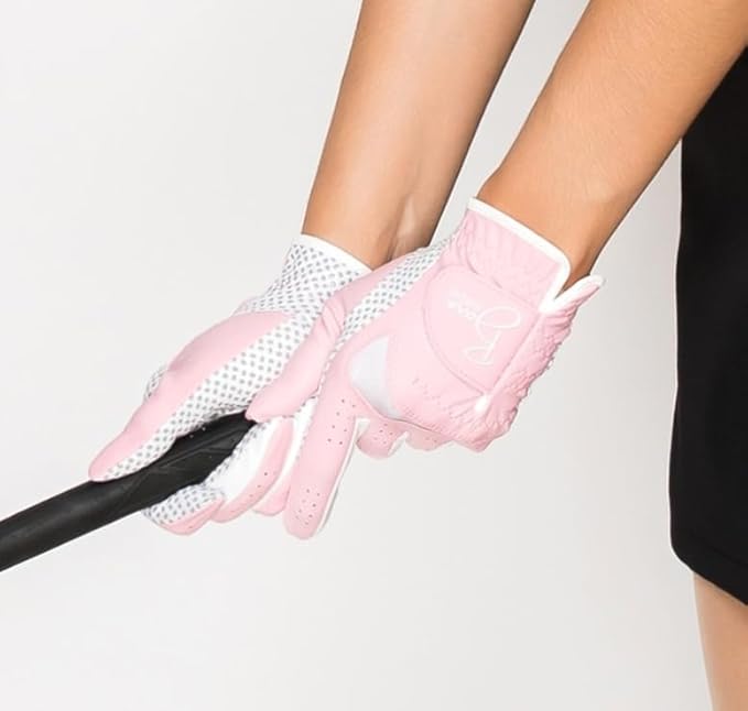 Golf Gloves Both Hands Women's 1 Pair Lightweight Non-Slip Silicone Extra Grip All Weather Girls Ladies Sports Tennis