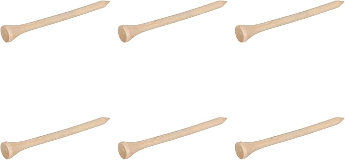 plplaaoo Professional Golf Tees 50pcs Premium Wooden Golfing Tees for Improved Accuracy and Power Durable Maple Wood Golf Accessories