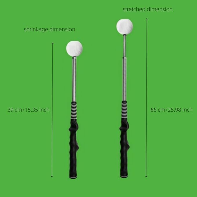1 Piece Golf Swing Trainer, Retractable Training Aid, Ideal for Golf Practice, Golf Grip Trainer for Men, Enhancing Swing Skills