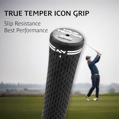 Golf Swing Training Aid Club – Smaller Clubface for Better Ball-Striking & Instant Feedback | Swing Trainer to Improve Accuracy & Consistency | True Temper Shaft & ICON Grip