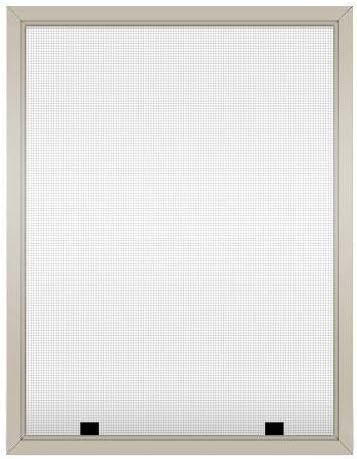Assembled Custom Size Window Screens (Tan)