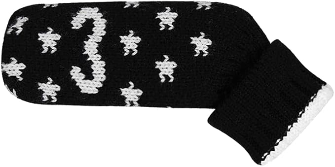 Scott Edward 1/7/10 Pcs Knitted Golf Club Head Covers for Irons Wedge Cuteness and Basically Socks Shape Washable Golf Club Head Protector on Pattern Style Double Sided Customized