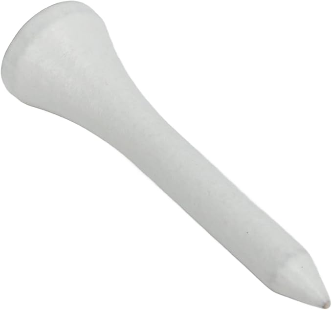 50Pcs Golf Tees, Wooden Practice Golf Tees White Long Ball Base Set Kit for Outdoor Sports