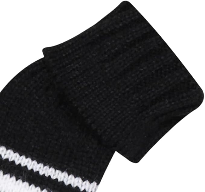 Scott Edward 1/7/10 Pcs Knitted Golf Club Head Covers for Irons Wedge Cuteness and Basically Socks Shape Washable Golf Club Head Protector on Red/Blue Warning Style
