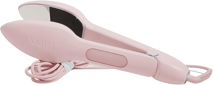 Nori Press Travel Steam Iron - Handheld Iron With Optional Steam Feature - No Ironing Board Required - Easy to Use w/ 6 Fabric Settings - Removes Wrinkles - User Manual Included -Pink