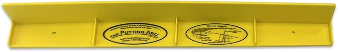 The Putting Arc - T3 Model - Golf Training Aid Used to Perfect Your Putting and Reduce Your Score! - Practice and Master Your Putting Fundamentals! - Golden Yellow