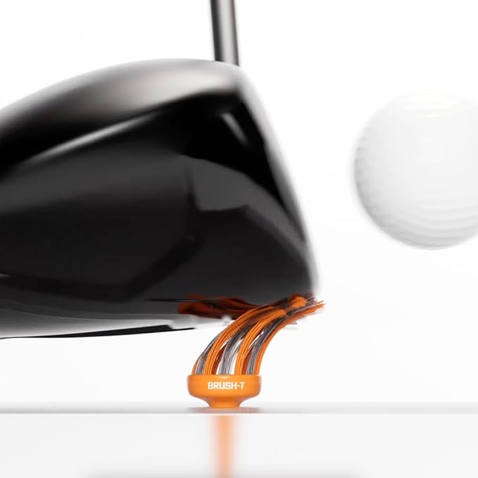 BRUSH T Premium Plastic Golf Tees, Unbreakable Innovative Design, Consistent Height, Perfect Golf Gift for Men and Women. Multiple sizes 2", 2.2", 2.4", 3 1/8" - 4 Pack (3 Wood, Driver, Oversize, XLT)