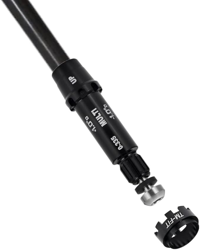 Golf Shaft All Fit Adapter Sleeve with 10pcs Rings Compatible with Titleist/Taylormade/Callaway/Ping/Cobra/Mizuno/PXG/Nike/Srixon Right Hand Golf Heads Change Different Golf Heads by Yourself