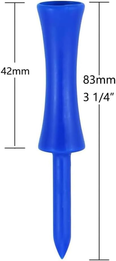 Golf Tees Plastic 100 Count 3-1/4, 2 3/4 inch Tall Step Down Tees Golf - Mixed Color