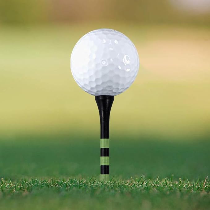 Wooden Golf Tees 3-1/4", 2-3/4", 2-1/8", 1-1/2" Available, 100 Count (Natural Color, White, Black, Blue, Red, Green, Yellow, Pink, Orange)