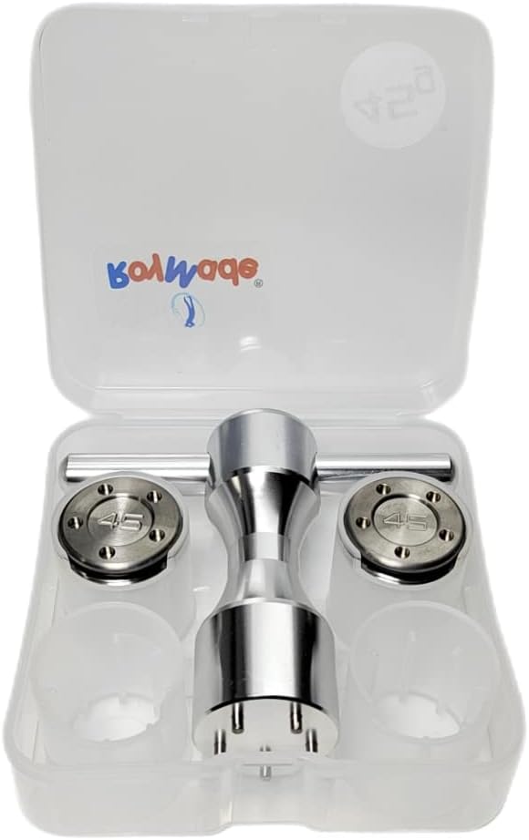 ROYMADE Golf Putter Weights for Scotty Cameron 2pcs 5g/10g/15g/20g/25g/30g/35g/40g/45g with Wrench Kit Set Compatible with Titleist Scotty Cameron Putter Newport (2pcs 45g+Wrench)