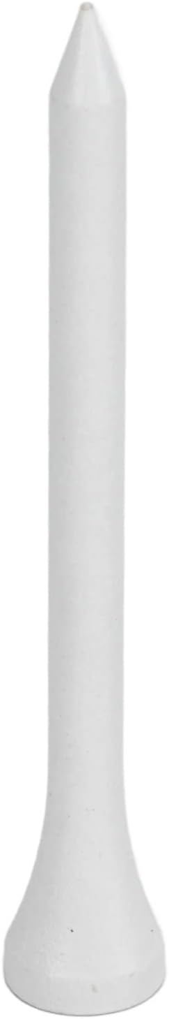 50Pcs Golf Tees, Wooden Practice Golf Tees White Long Ball Base Set Kit for Outdoor Sports
