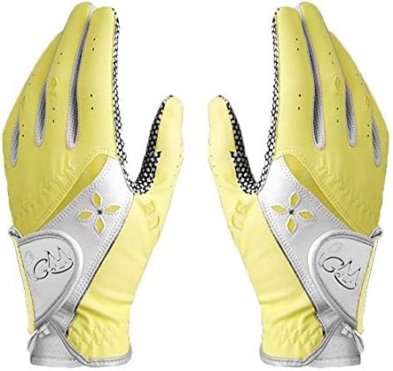 PGM Women's Golf Glove One Pair, Improved Grip System, Cool and Comfortable
