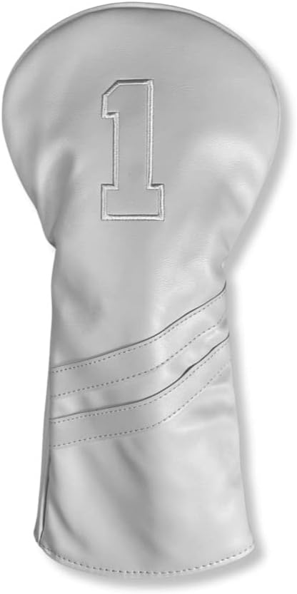 Vintage Golf Club Head Covers – 3 Pack Set – Premium Classic PU Leather – Fits Drivers, Fairway Woods, Hybrids – Durable, Stylish Protection