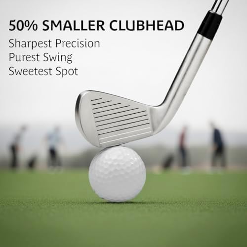 Golf Swing Training Aid Club – Smaller Clubface for Better Ball-Striking & Instant Feedback | Swing Trainer to Improve Accuracy & Consistency | True Temper Shaft & ICON Grip