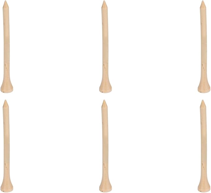 plplaaoo Professional Golf Tees 50pcs Premium Wooden Golfing Tees for Improved Accuracy and Power Durable Maple Wood Golf Accessories