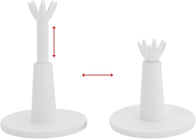 Tbest Rubber Tees for Range Mats 3",CAITON Tee Adjustable Tee Holder Training Driving Long Tea Tee for Lover White (Pack of 2)