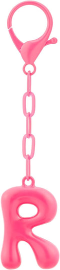 Initial Bag Charms, Bubble Letter Charm for Handbags, Cute Keychain with Letter, Initial Bag Charms for Women