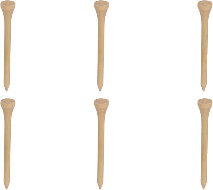 plplaaoo Professional Golf Tees 50pcs Premium Wooden Golfing Tees for Improved Accuracy and Power Durable Maple Wood Golf Accessories