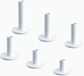 Rubber Golf Tees for Mats, Durability and Stability, Suitable Golf Tee Holder for Driving Range & Simulator, 6pc Mixed Sizes, Reusable Golf Mat Tee - Golf Accessories for Indoor & Outdoor