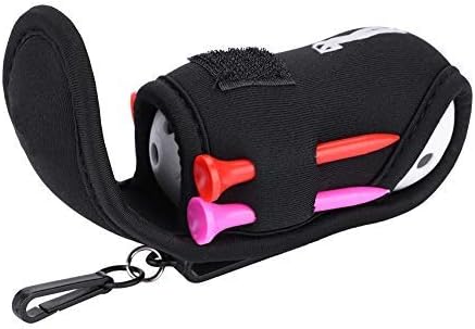 Dioche Golf Ball Waist Bag, Portable Golf Ball Bag Tool Storage Holder Golfer Mini Waist Pouch Pack with Tees Hollow Balls