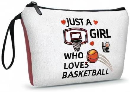 Girls Basketball Bag - Make Up Bag for Teens, Basketball Gifts for Women