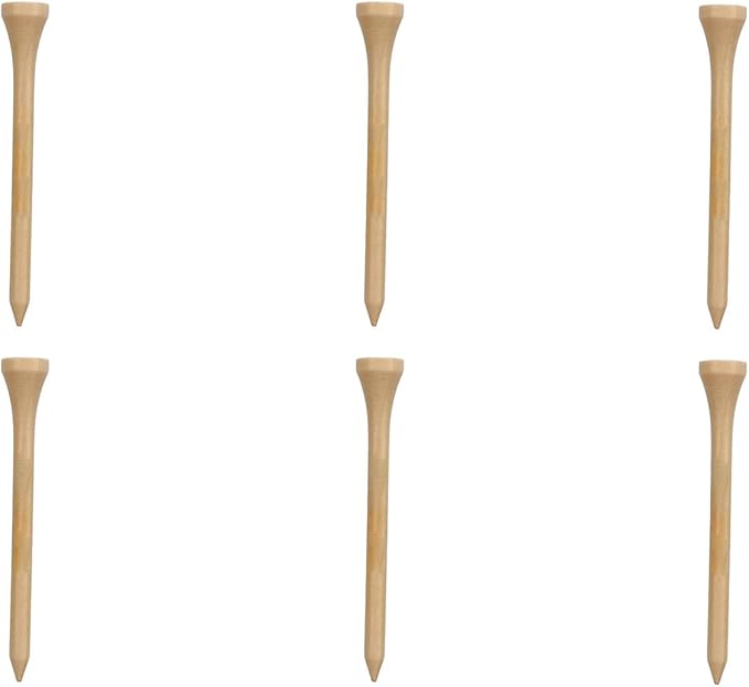 plplaaoo Professional Golf Tees 50pcs Premium Wooden Golfing Tees for Improved Accuracy and Power Durable Maple Wood Golf Accessories
