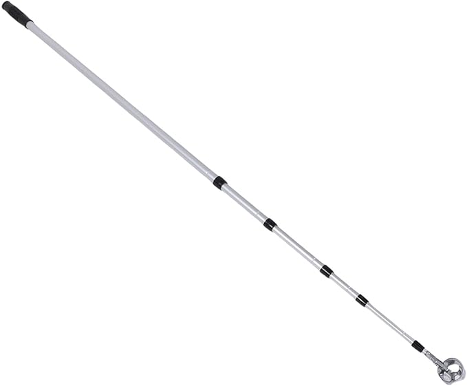 SUNGOOYUE Golf Ball Grabber Aluminum Alloy Ball Retriever with Lockable K Head for Water Hazard and Rough Terrain Efficient Scoop Net Design Ergonomic Grip