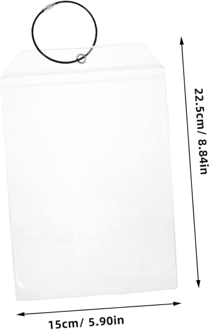 SUPVOX Waterproof Large Luggage Tags Set of 6 Clear Travel Id Holders for Suitcases Golf Bags Cruise Ship Accessories Durable Waterproof Luggage Tag