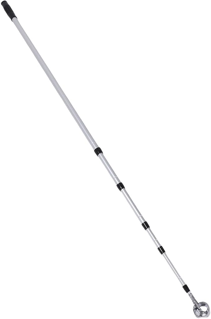SUNGOOYUE Golf Ball Grabber Aluminum Alloy Ball Retriever with Lockable K Head for Water Hazard and Rough Terrain Efficient Scoop Net Design Ergonomic Grip