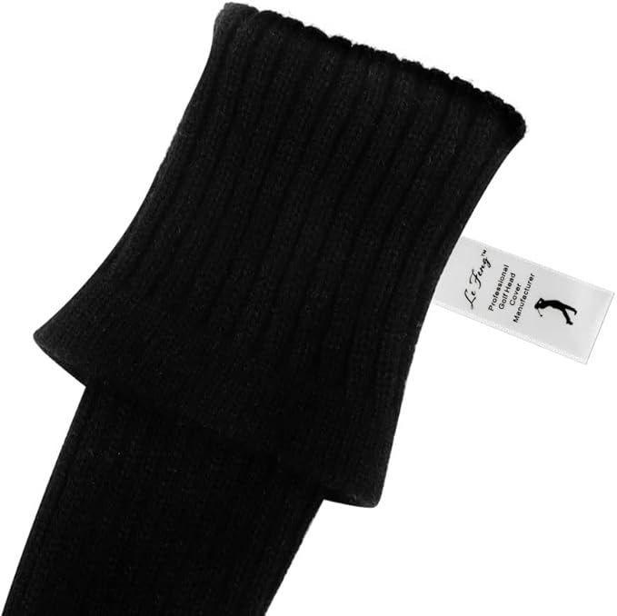 LeFeng 3Pcs Golf Club Covers, Knitted Golf Club Covers for 460cc Driver Fairway Woods and Hybrid