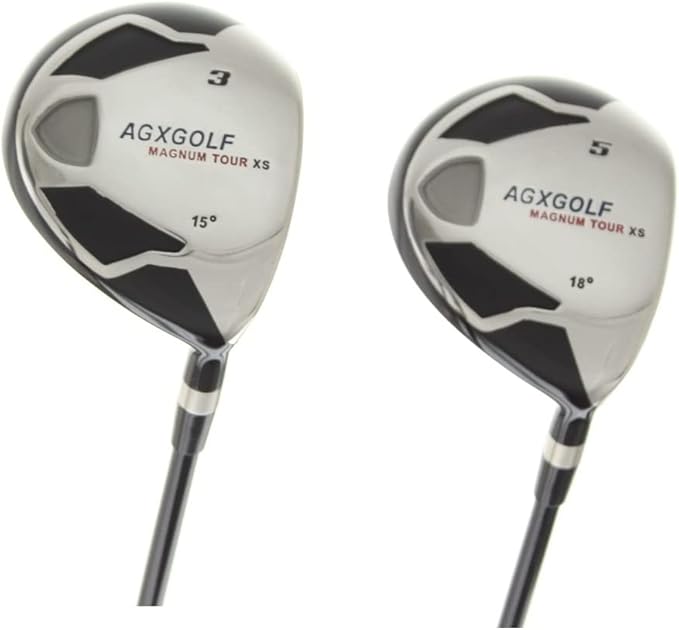 Men's Magnum 3 + 5 Fairway Woods Set: Graphite Shafts + Head Covers Right Hand, Cadet, Regular or Tall Length, Senior, Regular or Stiff Flex