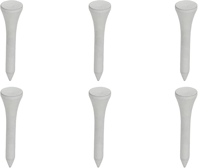 50Pcs Golf Tees, Wooden Practice Golf Tees White Long Ball Base Set Kit for Outdoor Sports