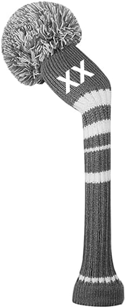 Scott Edward 1/3/4PCS Multi-Style Optional Individualized Knit Golf Club Head Covers, Driver Wood(460cc) Fairway Wood and Hybrid(UT)，for Male/Female Golfers,Custom