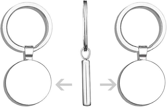 God familly disc golf Stainless Steel Keychain with Ring