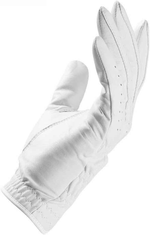 Golf Gloves Men Ergonomic Ultra Thin Leather Golf Gloves Wear Resistant White Men's Golf Glove